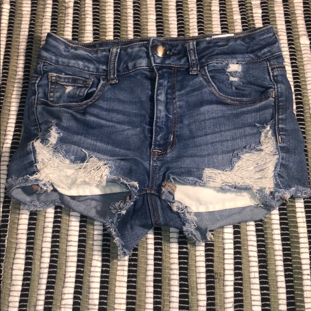 American Eagle Hi-Rise Jean Shorts